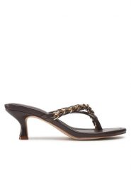 Jenny Fairy Japonki LS5730-04C Brązowy. Brązowe klapki damskie Jenny Fairy, bez wzorów, ze skóry, bez obcasa, bez zapięcia. Za 169.99 zł.