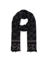 Liu Jo Szalik Stola Jacquard Mon 2F5040 T0300 Czarny. Czarne szaliki damskie Liu Jo, bez wzorów, z materiału. Za 269.99 zł.