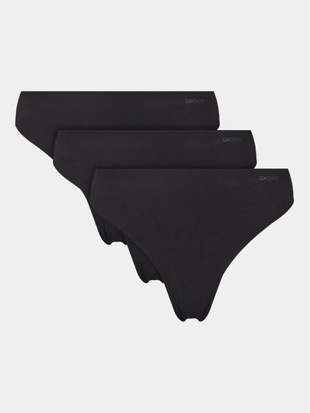 DKNY Komplet stringów DK5026BP3 Czarny. Czarne komplety bielizny DKNY, bez wzorów, z syntetyku. Za 119.99 zł.