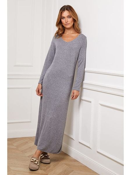 Joséfine Sukienka dzianinowa "Dovel" w kolorze szarym rozmiar: S. Szare sukienki damskie Joséfine, bez wzorów, z dzianiny, bez ramiączek. Za 105.38 zł.
