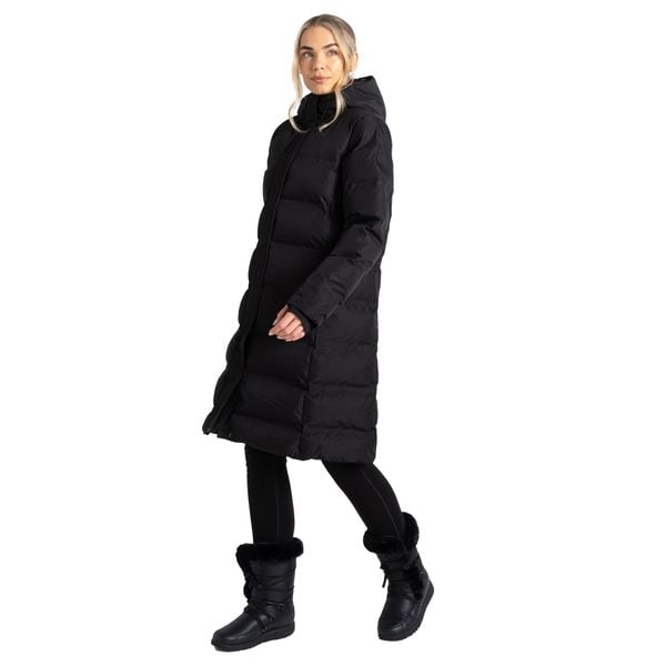 Kurtka Ocieplana Damska Wander. Czarne kurtki damskie Dare 2b, xs, z aplikacjami, z dzianiny, z kapturem. Za 523.99 zł.