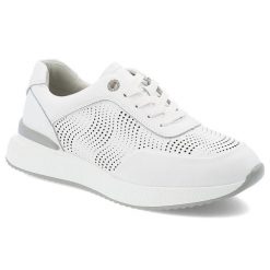 Białe Sneakersy S.Barski Sportowe Obuwie Damskie. Białe obuwie sportowe casual damskie S.BARSKI, z materiału. Za 219.00 zł.