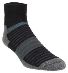 Skarpety biegowe Inov-8 Active Mid Sock. Czarne skarpetki damskie Inov-8, bez wzorów, z materiału. Za 54.99 zł.