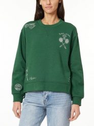 Scotch & Soda Bluza w kolorze zielonym rozmiar: M. Zielone bluzy damskie Scotch & Soda, m, bez wzorów, z bawełny, bez kaptura. Za 171.28 zł.