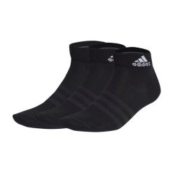 Skarpety stopki unisex Adidas 3 pary. Czarne skarpetki damskie Adidas, bez wzorów, z bawełny. Za 51.00 zł.