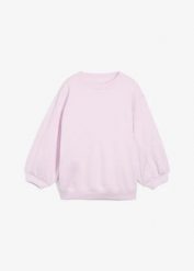 Bawełniana bluza oversize. Niebieskie bluzy damskie bonprix, bez wzorów, z bawełny, bez kaptura. Za 77.99 zł.