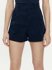 Tommy Jeans Szorty materiałowe Claire DW0DW17775 Granatowy Regular Fit. Niebieskie szorty damskie Tommy Jeans, bez wzorów, z bawełny. Za 159.99 zł.