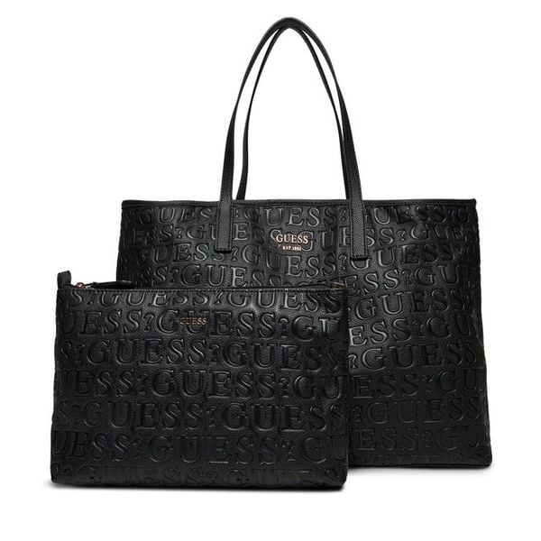 Torebka Guess. Czarne torebki klasyczne damskie Guess, bez dodatków. Za 449.99 zł.