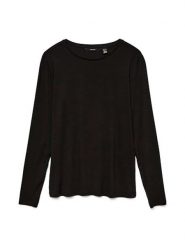 Vero Moda Bluzka "Ava" w kolorze czarnym rozmiar: L. Czarne bluzki damskie Vero Moda, l, bez wzorów, bez kołnierzyka, bez ramiączek. Za 35.10 zł.