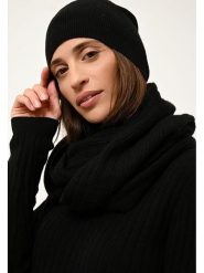 Just Cashmere Kaszmirowy szal-koło "Hutton" w kolorze czarnym - 65 x 50 cm rozmiar: onesize. Czarne szaliki damskie Just Cashmere, bez wzorów, z kaszmiru. Za 304.56 zł.