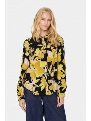 SAINT TROPEZ Bluzka "Saint Tropez" w kolorze czarnym rozmiar: XL. Czarne bluzki damskie Saint Tropez, s, bez wzorów, z wiskozy, klasyczne, bez kołnierzyka, bez ramiączek. Za 96.14 zł.