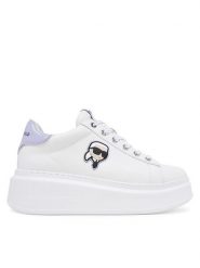 KARL LAGERFELD Sneakersy Anakapri KL63530N Biały. Białe obuwie sportowe damskie KARL LAGERFELD, ze skóry, bez zapięcia. Za 559.99 zł.