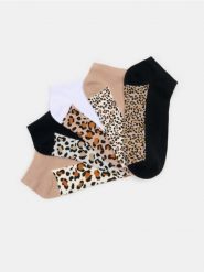 Skarpetki w panterkę 5 pack - wielobarwny. Skarpetki damskie Sinsay, bez wzorów. Za 12.99 zł.