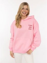 Zwillingsherz Bluza "Sunshiny Smile" w kolorze różowym rozmiar: L/XL. Różowe bluzy damskie Zwillingsherz, l, bez wzorów, z kapturem. Za 166.10 zł.