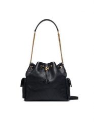 Tory Burch Torebka Charlie 185831 Czarny. Czarne torebki klasyczne damskie Tory Burch, ze skóry, bez dodatków. Za 3,069.00 zł.