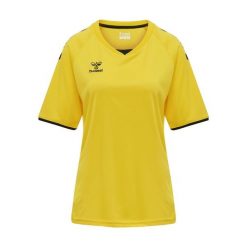 Koszulka damska Hummel hmlhmlCORE volley. Żółte koszulki damskie Hummel, l, bez wzorów, bez kołnierzyka, bez ramiączek. Za 144.00 zł.