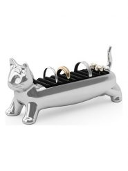 Umbra Uchwyt "Alicat" w kolorze srebrnym na pierścionki - 12 x 5,4 x 4 cm rozmiar: onesize. Szare pierścionki damskie Umbra, metalowe. Za 56.79 zł.