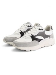 TRAVELIN' Skórzane sneakersy "Royston" w kolorze biało-szarym rozmiar: 39. Białe obuwie sportowe damskie Travelin', bez zapięcia. Za 439.24 zł.