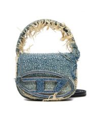 Diesel Torebka 1DR XS-Iconic X08709P6803 Niebieski. Niebieskie torebki klasyczne damskie Diesel, z materiału, bez dodatków. Za 1,819.00 zł.