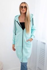 Bluza ocieplana długa z kapturem. Bluzy damskie KESI, l, bez wzorów, z bawełny, z kapturem. Za 326.23 zł.