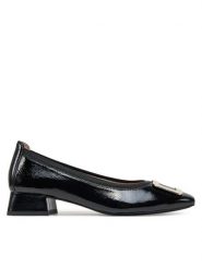 Caprice Półbuty 9-22300-44 Czarny. Czarne półbuty damskie Caprice, bez wzorów, z lakierowanej skóry, bez obcasa, na obcasie, bez zapięcia. Za 265.99 zł.