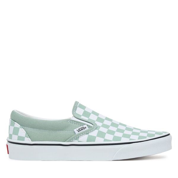 Tenisówki Vans. Zielone trampki damskie Vans, bez wzorów, bez zapięcia. Za 199.99 zł.