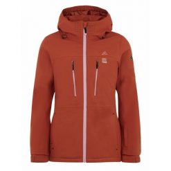 Damska kurtka narciarska Protest PRTSIMA. Brązowe kurtki sportowe damskie Protest, na zimę, xl, bez wzorów, bez kaptura. W wyprzedaży za 699.90 zł.