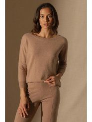 Perfect Cashmere Kaszmirowy sweter "Molly" w kolorze jasnobrązowym rozmiar: XL. Brązowe swetry klasyczne damskie Perfect Cashmere, xl, z kaszmiru, bez kołnierzyka. Za 459.45 zł.