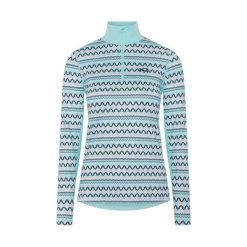 Damski sweter 1/2 zip Kari Traa Lilja. Niebieskie swetry klasyczne damskie Kari Traa, bez kołnierzyka. Za 342.00 zł.