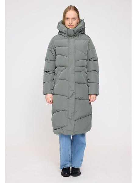 MAZINE Płaszcz zimowy w kolorze zielonym rozmiar: XL. Zielone płaszcze damskie MAZINE, na zimę, xl, bez wzorów, z puchu, bez kaptura. Za 528.34 zł.