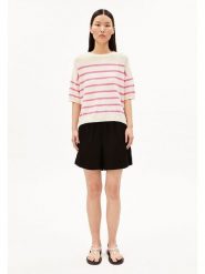 Armedangels Sweter ''Striped'' w kolorze kremowo-różowym rozmiar: M. Brązowe swetry klasyczne damskie ARMEDANGELS, m, ze splotem, bez kołnierzyka. Za 214.95 zł.