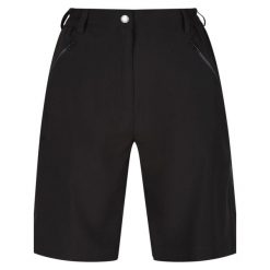 Xert damskie spodenki. Czarne spodenki sportowe damskie Regatta, s, bez wzorów, z elastanu, trekkingowe. W wyprzedaży za 159.99 zł.