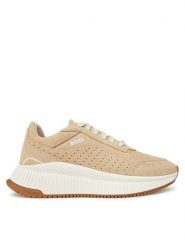 BOSS Sneakersy Ttnmevo 50536421 Beżowy. Brązowe obuwie sportowe damskie Boss, ze skóry, bez zapięcia. Za 599.99 zł.