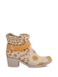Streetfly Botki w kolorze beżowo-pomarańczowym rozmiar: 39. Brązowe botki damskie Streetfly, eleganckie, bez obcasa, bez zapięcia. Za 285.49 zł.