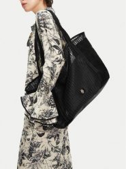 Badura Torebka WENN-01 Czarny. Czarne shopper bag Badura, z materiału, bez dodatków. Za 229.99 zł.