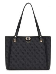 Guess Shopper bag w kolorze antracytowym - 35 x 25,5 x 9 cm rozmiar: onesize. Czarne shopper bag Guess, z aplikacjami, z materiału, na ramię, bez dodatków. Za 505.13 zł.