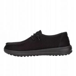 HEYDUDE Damskie Mokasyny Wendy Work CE. Czarne mokasyny damskie Hey dude, z materiału, bez obcasa. Za 239.00 zł.