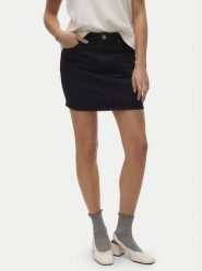Vero Moda Spódnica jeansowa Tessa 10301536 Czarny Regular Fit. Czarne spódnice damskie Vero Moda, xs, bez wzorów, z bawełny. Za 159.99 zł.