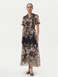 Hale Bob Sukienka letnia 4YPR654M Czarny Regular Fit. Czarne sukienki damskie Hale bob, bez wzorów, ze lnu, bez ramiączek. Za 2,399.00 zł.