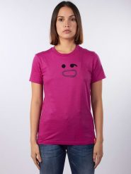 Diesel Clothes Koszulka w kolorze jagodowym rozmiar: S. Czerwone bluzki damskie Diesel Clothes, s, bez wzorów, z bawełny, bez kołnierzyka, bez ramiączek. Za 92.21 zł.