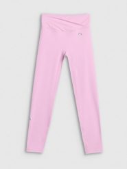 4F Legginsy treningowe damskie 4F x Anna Lewandowska - różowe S. Czerwone legginsy damskie 4F, l, bez wzorów, z materiału. Za 129.99 zł.