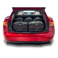Torby Do Bagażnika Tesla Model S Ev 2021+ 7Szt Kjust. Czarne torby podróżne KJUST, bez wzorów. Za 1,989.00 zł.