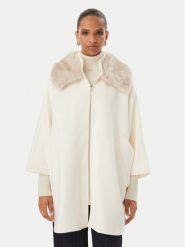 Rinascimento Płaszcz przejściowy CFC0130344003 Kremowy Oversize. Białe płaszcze damskie Rinascimento, m, bez wzorów, z syntetyku, bez kaptura. Za 1,149.00 zł.