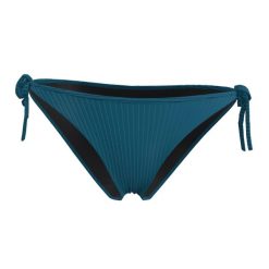 Dół kostiumu kąpielowego damski Decathlon Sandy Folk. Niebieskie bikini OLAIAN, bez wzorów, z elastanu. Za 49.99 zł.