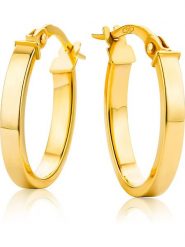 Revoni Złote kolczyki-kreole rozmiar: onesize. Żółte kolczyki damskie Revoni, złote. Za 636.92 zł.