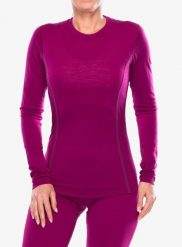 Bluza termoaktywna damska Sensor Merino Active Tee L/S. Fioletowe bluzy damskie Sensor, na zimę, l, bez wzorów, z materiału, bez kaptura. Za 304.99 zł.