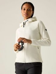 Regatta Kurtka polarowa "Nayna" w kolorze kremowym rozmiar: 44. Brązowe kurtki damskie Regatta, bez wzorów, z polaru, bez kaptura. Za 128.25 zł.