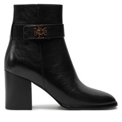 Botki Tory Burch. Czarne botki damskie Tory Burch, bez obcasa, na słupku, bez zapięcia. Za 2,169.00 zł.