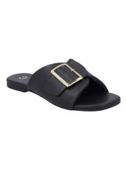 Gerry Weber Skórzane klapki w kolorze czarnym rozmiar: 39. Czarne klapki damskie Gerry Weber, bez wzorów, z otwartym noskiem, bez obcasa, na platformie, bez zapięcia. Za 133.95 zł.