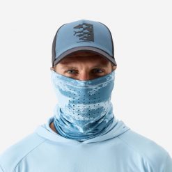 Komin wędkarski Caperlan 500 Anty-UV. Niebieskie kominy damskie CAPERLAN, bez wzorów, z materiału. Za 34.99 zł.